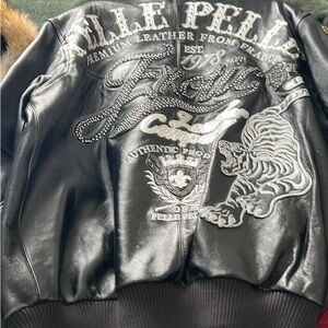 Mitchell & Ness Varsity Bomber Black White Jacket